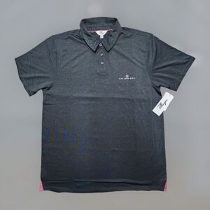 NEW! NWT Tillinger Men’s Golf Polo Shirt Stretch Grey Size L